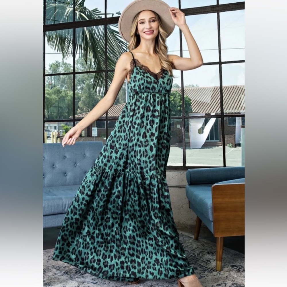 Leopard maxi dress